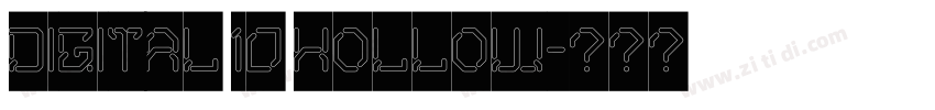 DIGITAL 10 HOLLOW字体转换 DIGITAL 10 HOLLOW字体转换